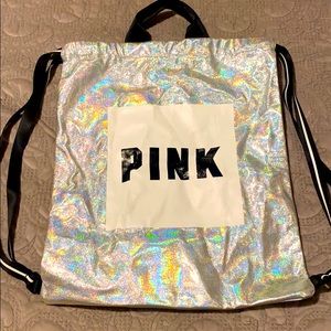Sparkle PINK drawstring bag